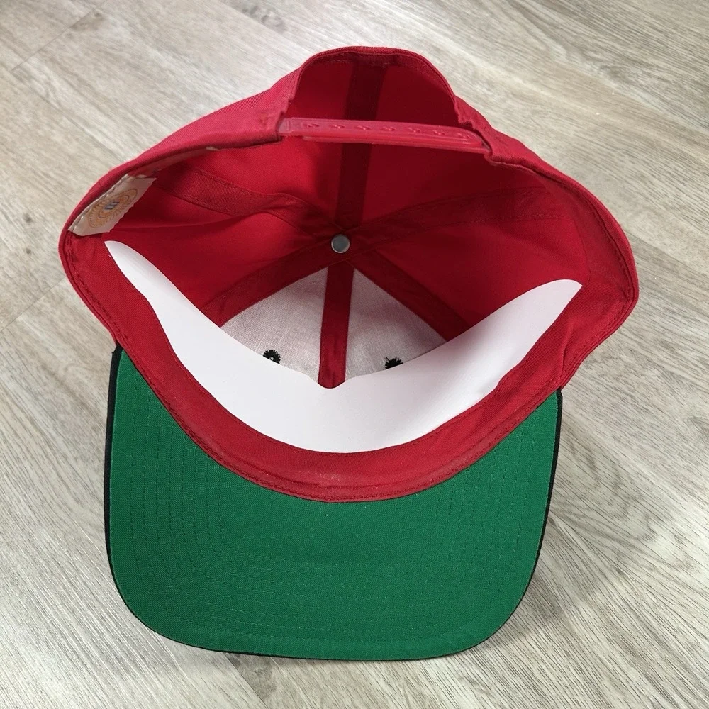 VTG Georgia Bulldogs Snapback Hat NCAA College Twins Bar Line‎ Red Black Cap